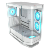 Cougar FV270 RGB WHITE Mid Tower E-ATX Case, 420mm GPU Supported, Build-in ARGB