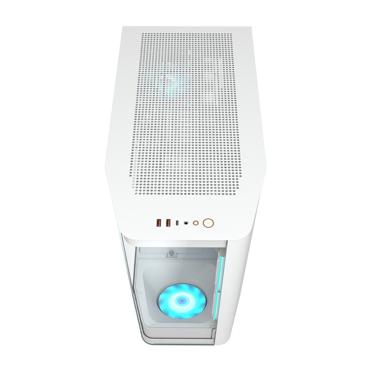 Cougar FV270 RGB WHITE Mid Tower E-ATX Case, 420mm GPU Supported, Build-in ARGB