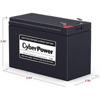 CyberPower RB1280 12V 7.2Ah Sealed Lead Acid Replacement Battery Cartridge