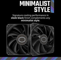 Cooler Master MFW-B2NN-17NPK-R1 MF120 Lite Black Case Liquid Cooler Air Cooler