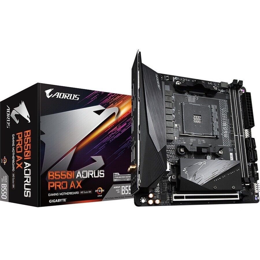 Gigabyte B550I AORUS PRO AX Ultra Durable Desktop Motherboard - AMD B550 Chipset