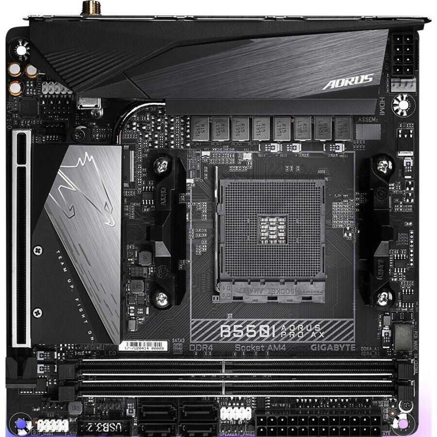 Gigabyte B550I AORUS PRO AX Ultra Durable Desktop Motherboard - AMD B550 Chipset