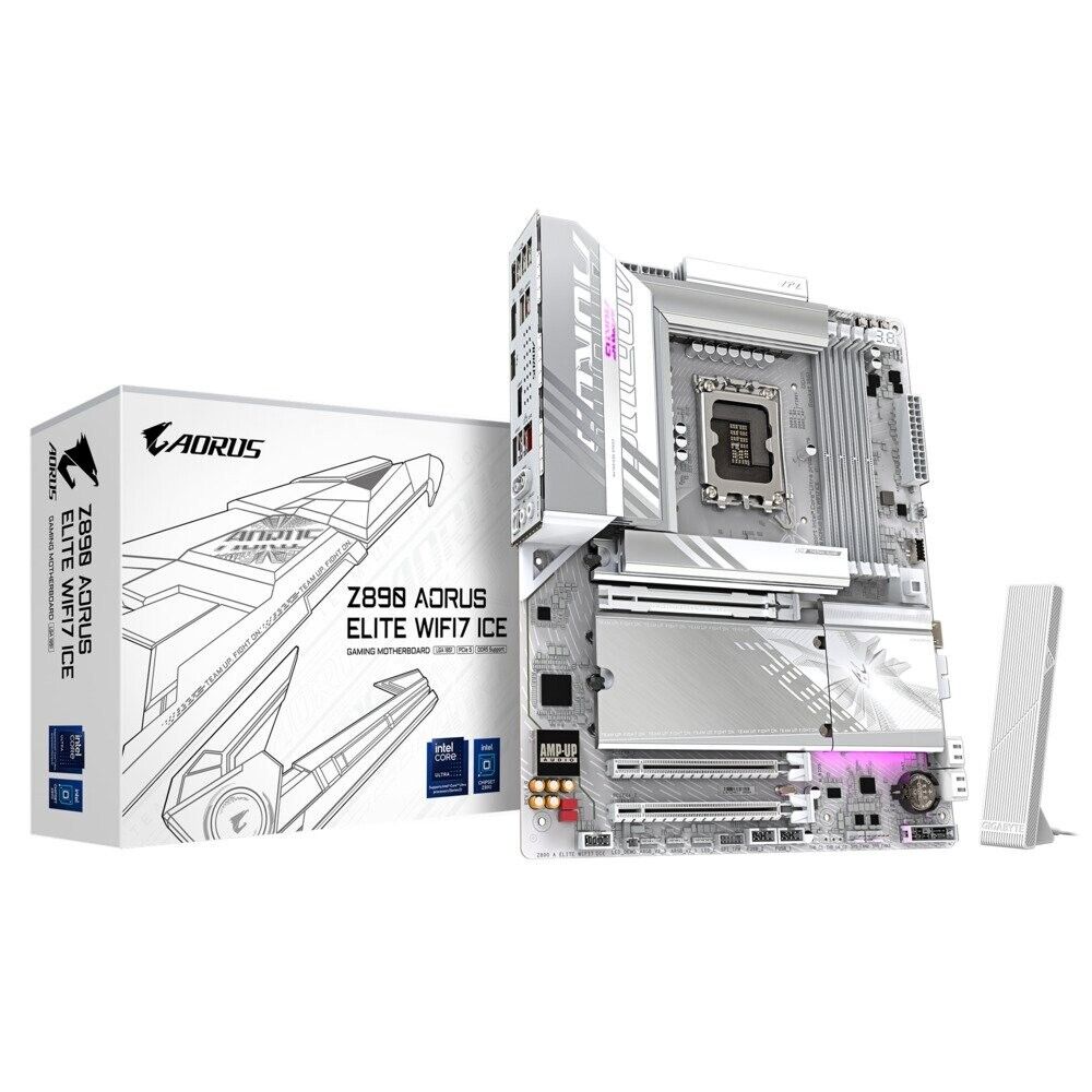 Gigabyte Z890M AORUS ELITE WF7 ICE Ultra Core Series 2 LGA 1851 Intel Z890 DDR5