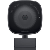 Dell WB3023-DDAO 2x Zoom WebCam 60fps Auto-Focus 2K QHD 1440p USB-A Tripod Black