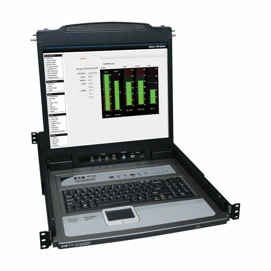 Eaton B020-U08-19KTAA Net Director 8-Port 1U RackMount 19" LCD KVM Switch TAA