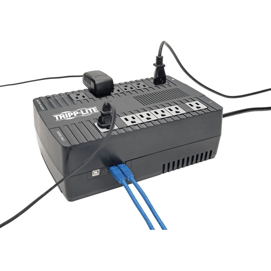 Eaton AVR750U 12-Outlet UPS AVR USB Desk Wall 450W 120V 6x Battery Power 750VA