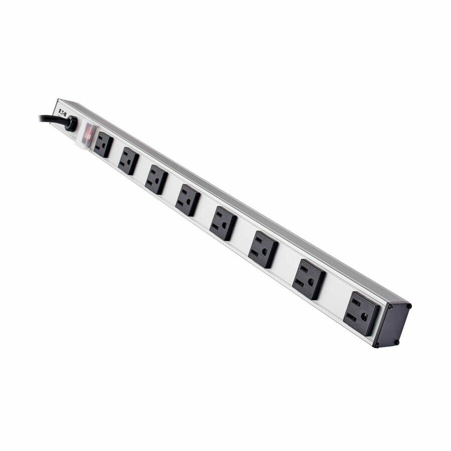 Eaton PS2408 8-Outlet 24" Vertical Power Strip 15A RackMount w 15Ft Cord Silver