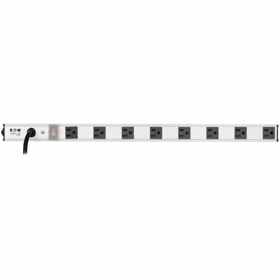 Eaton PS2408 8-Outlet 24" Vertical Power Strip 15A RackMount w 15Ft Cord Silver