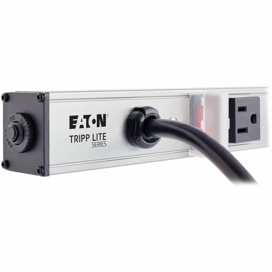 Eaton PS2408 8-Outlet 24" Vertical Power Strip 15A RackMount w 15Ft Cord Silver