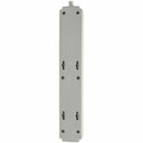 Eaton TLP608 6-Outlet Power Surge Protector w 8Ft Cord 990 Joules LED White Gray