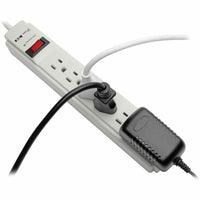 Eaton TLP608 6-Outlet Power Surge Protector w 8Ft Cord 990 Joules LED White Gray