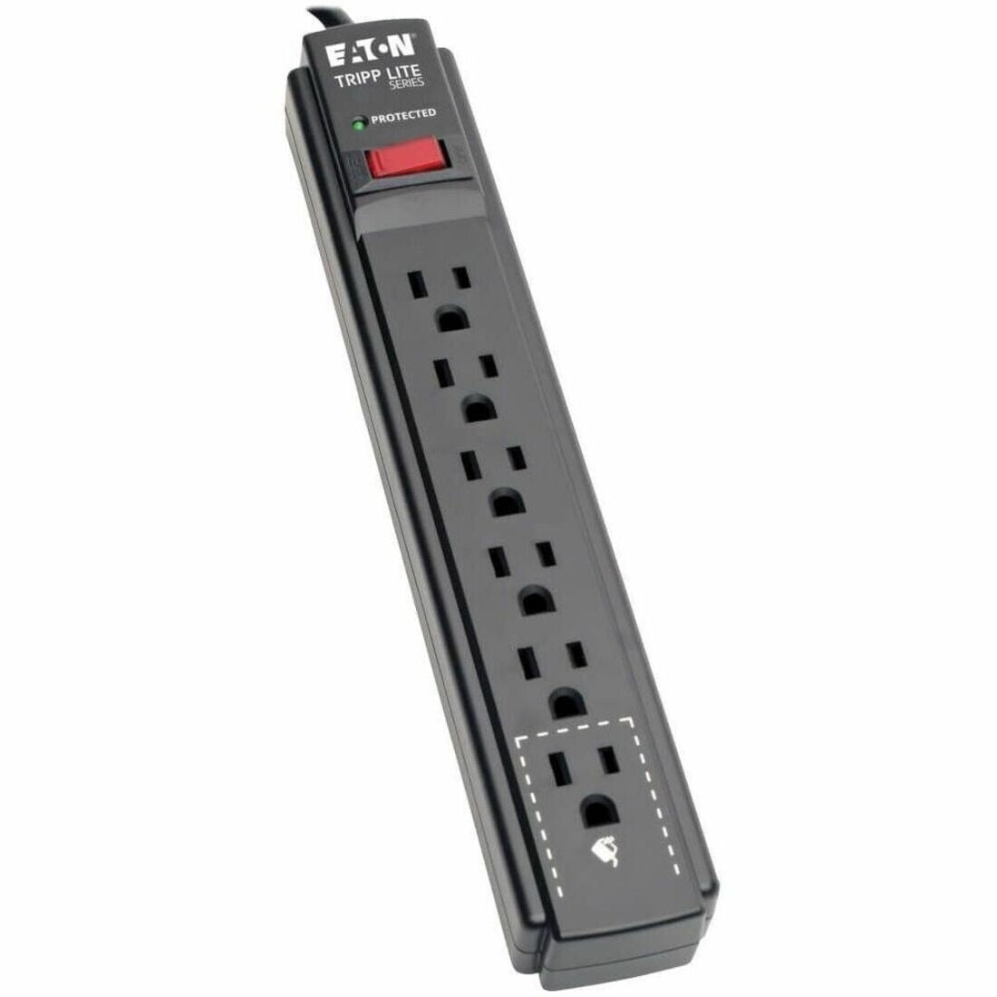 Eaton TLP615B 6-Outlet Power Surge Protector w 15Ft Cord 790 Joules LED Black