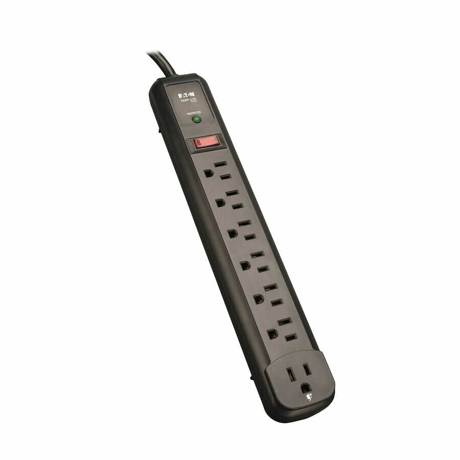 Eaton TLP74RB 7-Outlet Power Surge Protector w 4Ft Cord 1080 Joules LED Black