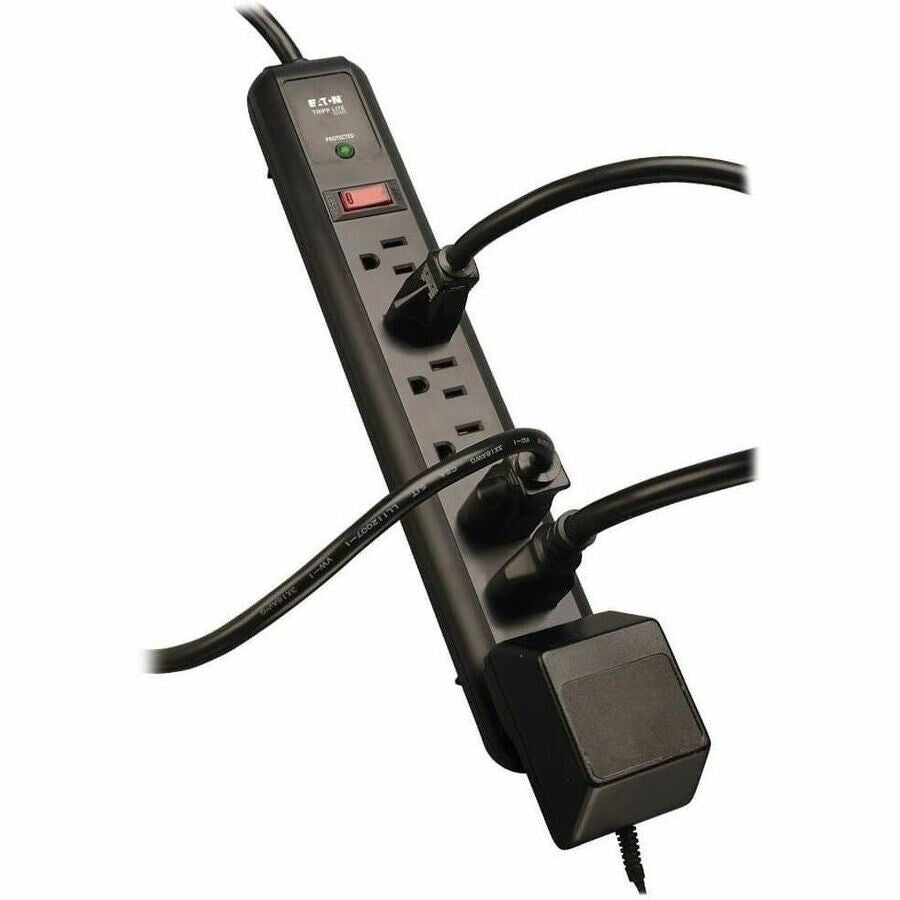 Eaton TLP74RB 7-Outlet Power Surge Protector w 4Ft Cord 1080 Joules LED Black