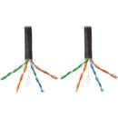 Eaton N222-01K-BK 1000Ft CAT6 Gigabit Solid Core UTP PVC Ethernet Cable Black