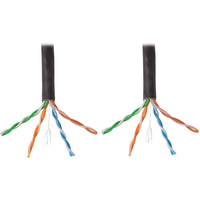 Eaton N222-01K-BK 1000Ft CAT6 Gigabit Solid Core UTP PVC Ethernet Cable Black