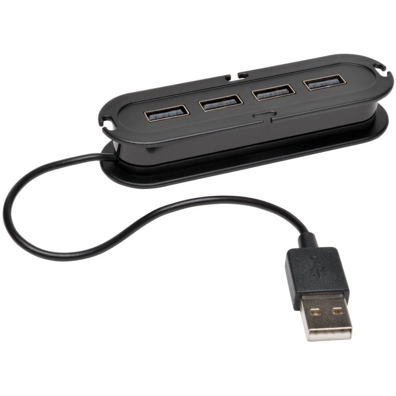 Eaton U222-004 6" 4-Port Ultra Mini Portable USB 3.0 Type A Hub Black