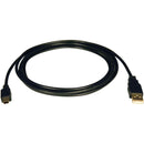 Eaton U030-006 6Ft USB 2.0 Type A to Mini-B M/M Data Transfer Cable Black