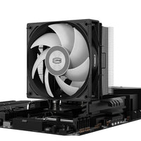 PCCOOLER RT400 ARGB BK CPS CPU Air Cooler, 4 Heat pipes, Heatsink shifted