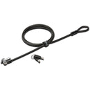 Kensington K64440WW 6Ft N17 Keyed Laptop Lock Carbon Steel UL Black Silver