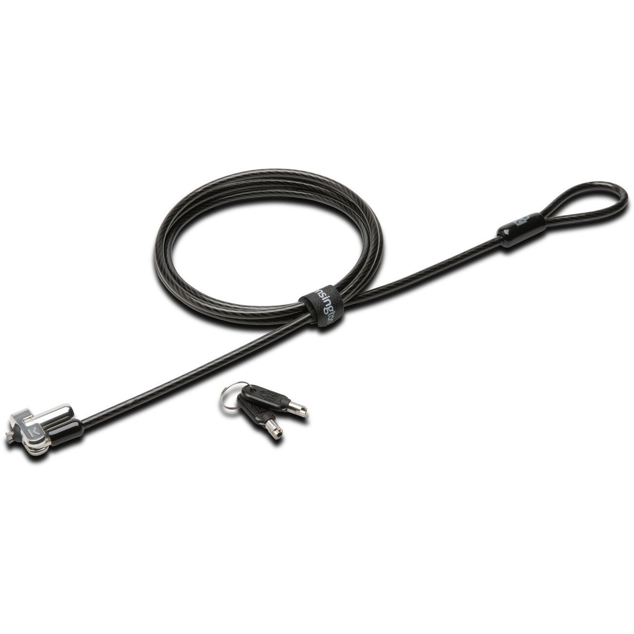Kensington K64440WW 6Ft N17 Keyed Laptop Lock Carbon Steel UL Black Silver