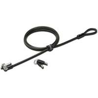Kensington K64440WW 6Ft N17 Keyed Laptop Lock Carbon Steel UL Black Silver