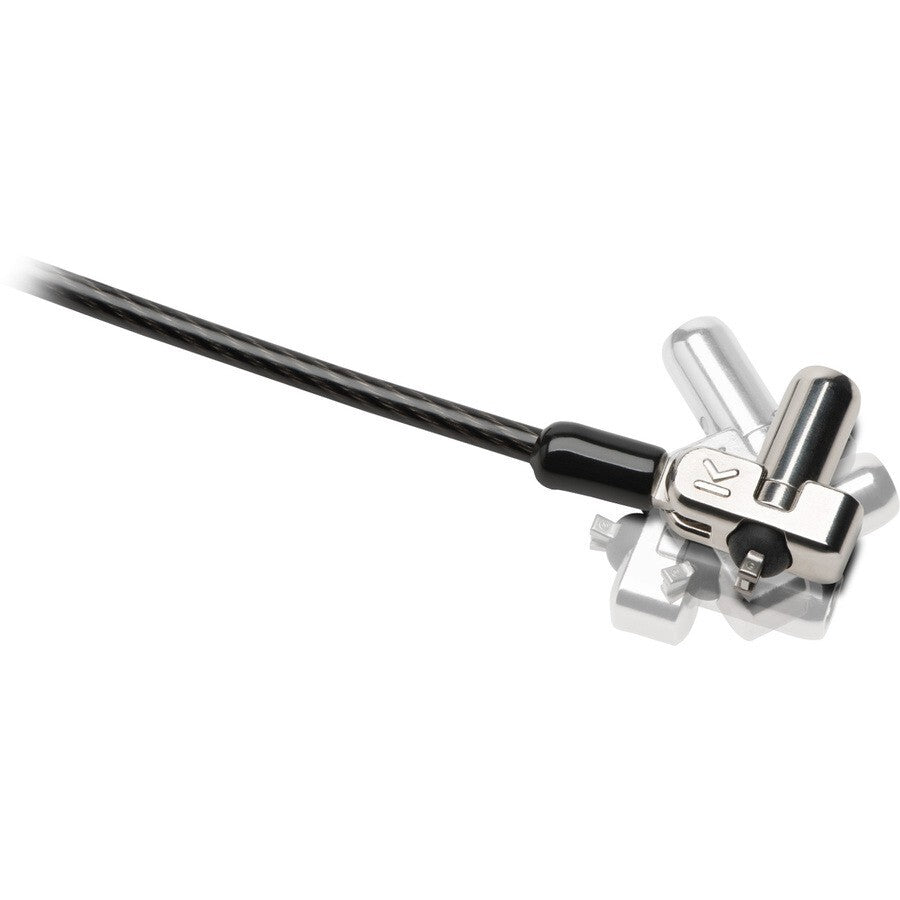 Kensington K64440WW 6Ft N17 Keyed Laptop Lock Carbon Steel UL Black Silver