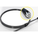 Kensington K64440WW 6Ft N17 Keyed Laptop Lock Carbon Steel UL Black Silver