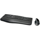 Kensington K75406US Pro Fit Ergo Wireless Keyboard and Mouse - Black