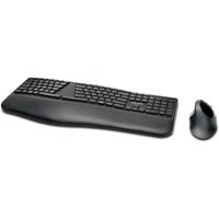 Kensington K75406US Pro Fit Ergo Wireless Keyboard and Mouse - Black