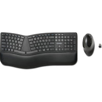 Kensington K75406US Pro Fit Ergo Wireless Keyboard and Mouse - Black