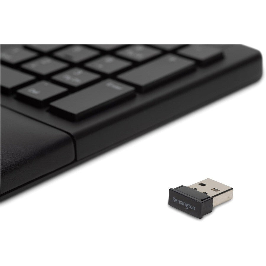 Kensington K75406US Pro Fit Ergo Wireless Keyboard and Mouse - Black
