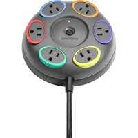 Kensington K62634NA SmartSockets Table Top Surge Protector - 6 x NEMA 5-15R