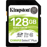 Kingston SDCS2/128GB Canvas Select Plus 128GB Class 10 UHS-I U1 microSDXC 100MBs
