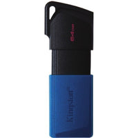 Kingston DTXM/64GB DataTraveler Exodia M 64GB USB-A 100MB Flash Drive Blue Blk
