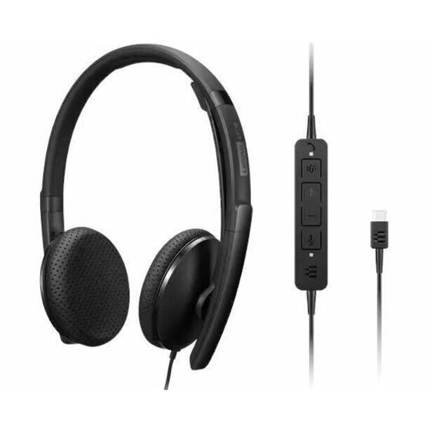 Lenovo 4XD1M45626 5.8Ft VoIP Stereo Headset for Microsoft Teams Black