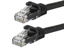 VCOM NP511B-7-BLACK Cat.5e UTP Patch Network Cable 7 ft Category 5e - Black