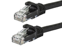 VCOM NP511B-7-BLACK Cat.5e UTP Patch Network Cable 7 ft Category 5e - Black