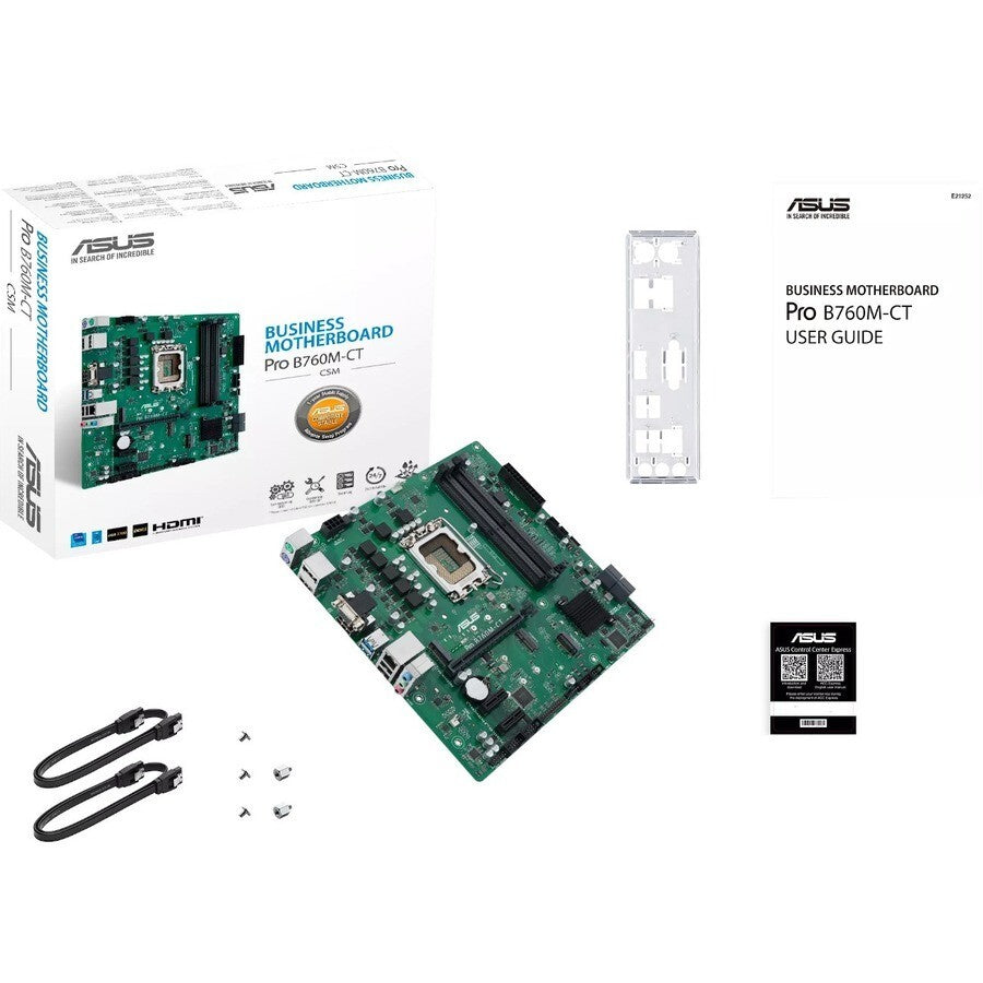 Asus PRO B760M-CT-CSM Industrial Motherboard Intel B760 Chipset Socket LGA-1700