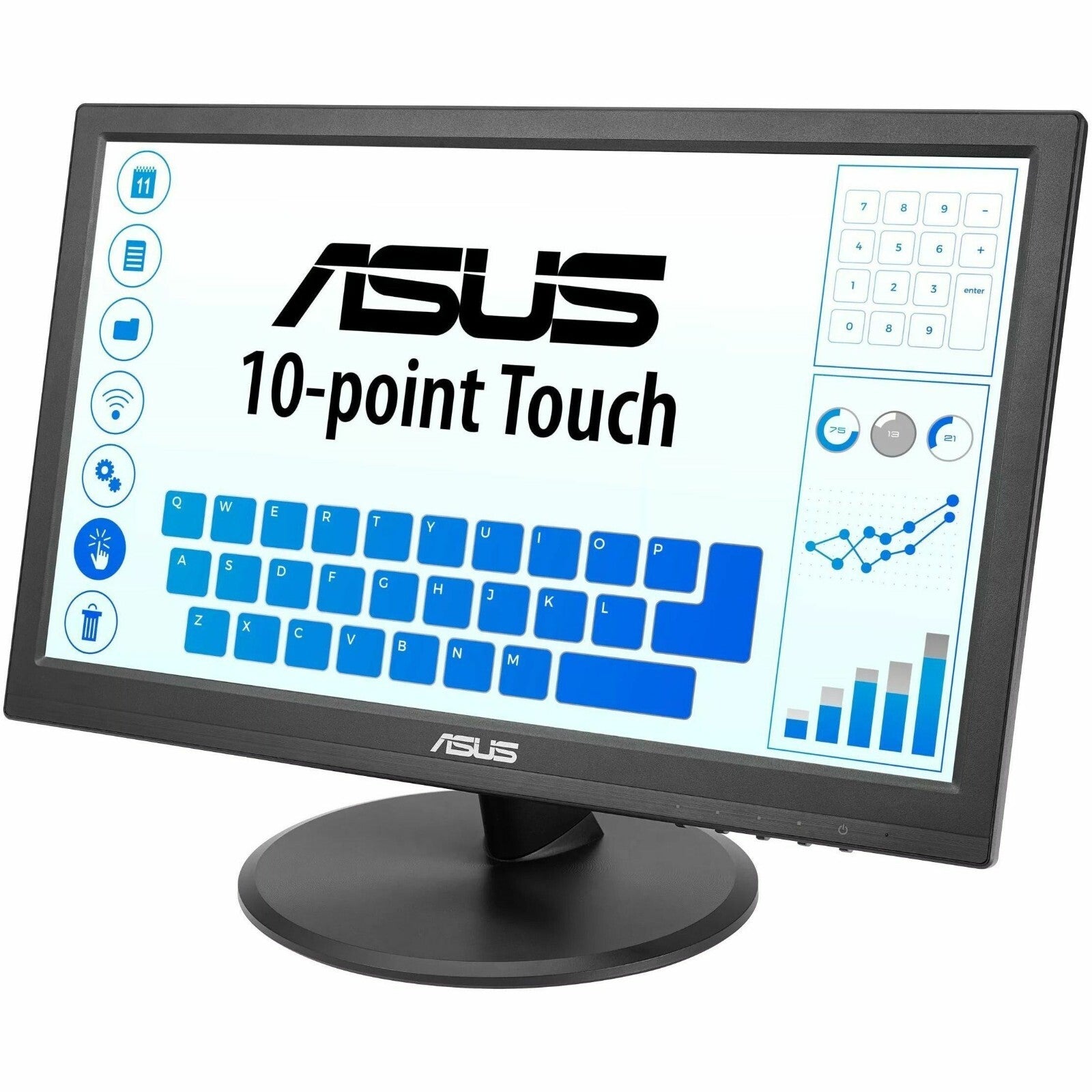 Asus VT169HE 16" Class LED Touchscreen Monitor - 16:9 - 1920 x 1080 - Full HD