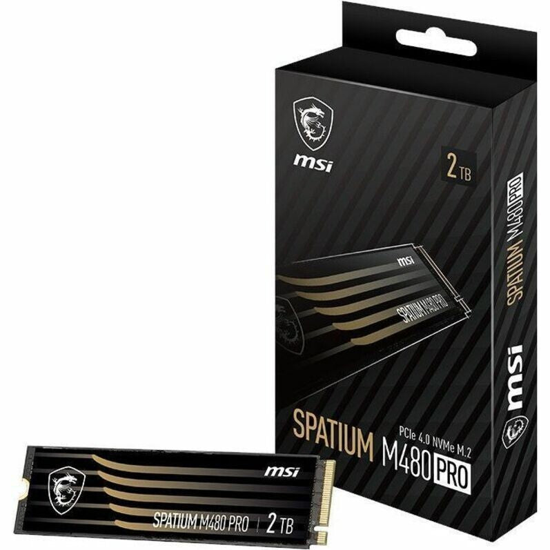 MSI SM480PN2TB SPATIUM M480 2TB M.2 2280 PCI Express NVMe 4.0 Solid State Drive