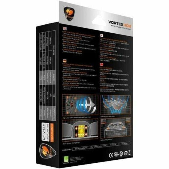 Cougar CF-V12H Vortex HDB 120 - 4.72" Maximum Fan Diameter 1 x Fan(s) 60.40 CFM