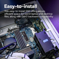 Crucial CT4000P310SSD8 P310 4TB PCIe Gen4 NVMe 2280 M.2 Solid State Drive
