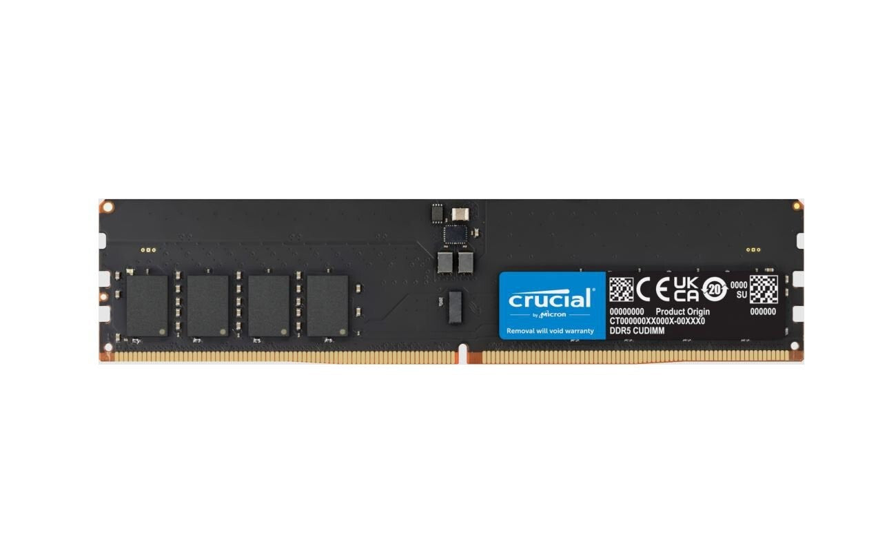 Crucial CT32G64C52CU5 32GB DDR5-6400 CUDIMM Memory - CASLatency: 52