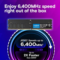 Crucial CT32G64C52CU5 32GB DDR5-6400 CUDIMM Memory - CASLatency: 52
