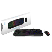 MSI FORGEGK100C GK100 Keyboard Mouse Combo 3 Color Light 7 Buttons Black LED RGB