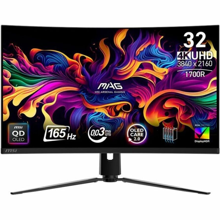 MSI MAG321CUPQDOLED MAG 321CUP QD 32" UHD Curved Monitor 16:9 3840x2160 HDI- DP