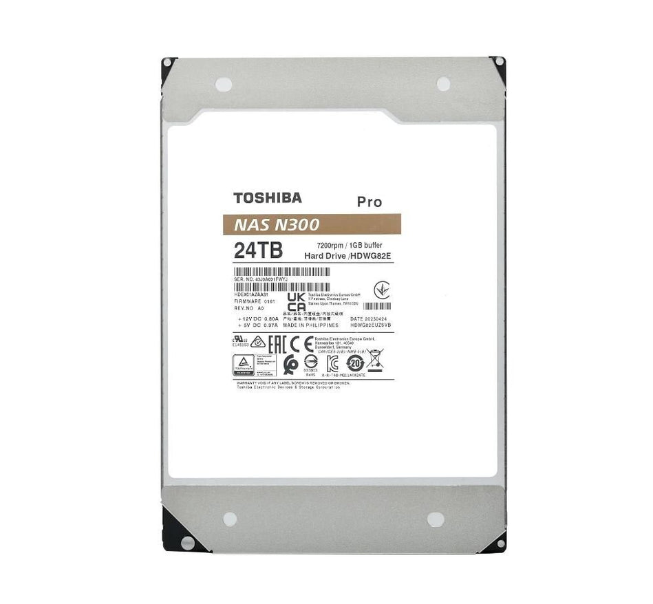 Toshiba HDWG82EXZSTB HDWG82EXZSTBU N300 PRO 24TB Large-Sized Business NAS 3.5-In