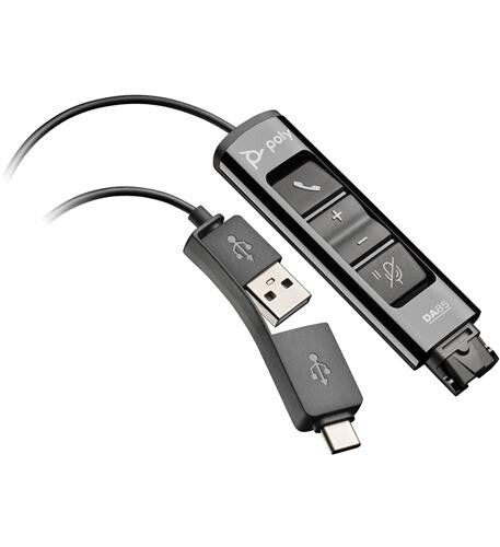 Plantronics PL-786C7AA Poly DA85 USB to QD Adapter 218267-01