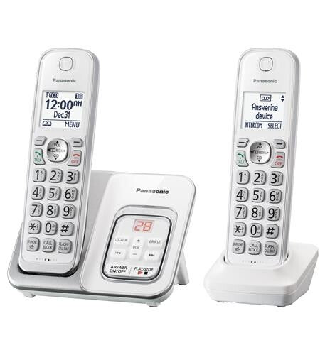 Panasonic KX-TGD632W 2HS Cordless Telephone in White- ITAD